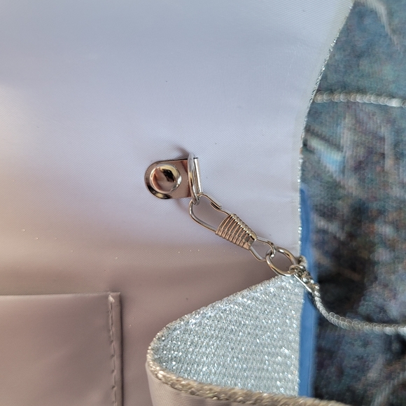 Sparkly Rhinestone Silver Clutch - Picture 10 of 10